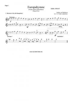 Europahymne - Freude schöner Götterfunken (Download) von Ludwig van Beethoven (Download) 