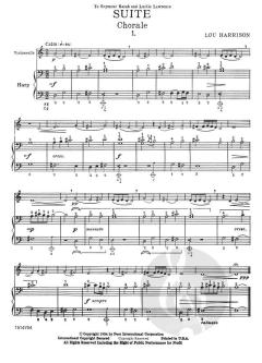 Suite For Violoncello And Harp (Lou Harrison) 