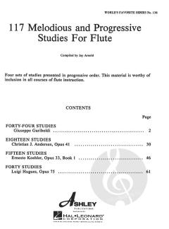 117 Melodious and Progressive Studies for Flute 