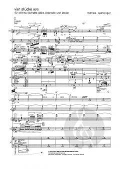 4 Stücke von Mathias Spahlinger 