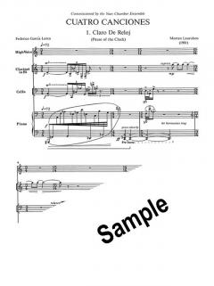 Cuatro Canciones sobre Poesias de Federico Garcia Lorca (1981) 