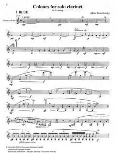 Colours For Clarinet (1996) 