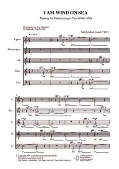 I Am Wind On Sea (1986/96) von Peter Michael Hamel 