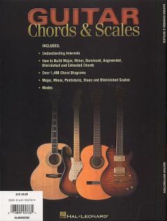 Guitar Chords & Scales Easy Reference For Acoustic Or Electric Guitar 
