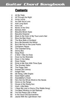 Folksongs Guitar Chord Song Book 