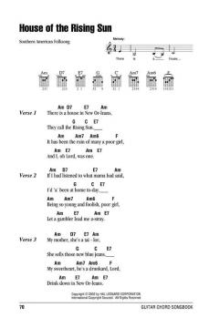 Folksongs Guitar Chord Song Book 