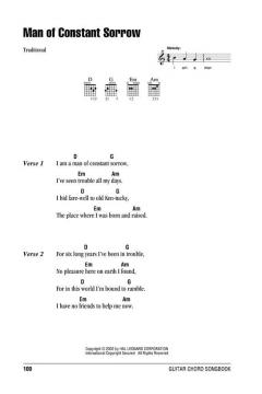 Folksongs Guitar Chord Song Book 