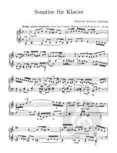 Sonatine für Klavier von Reinhard Schwarz-Schilling im Alle Noten Shop kaufen