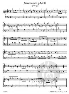 J.S. Bach zugeschriebene Werke für Tasteninstrumente im Alle Noten Shop kaufen