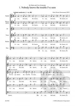 Drei Spirituals (Heinz Werner Zimmermann) 