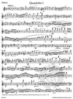 Streichquartette op. 59 von Ludwig van Beethoven im Alle Noten Shop kaufen (Stimmensatz)