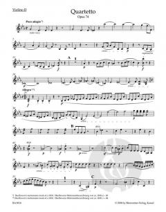 Streichquartette op. 59 von Ludwig van Beethoven im Alle Noten Shop kaufen (Stimmensatz) - BA9018