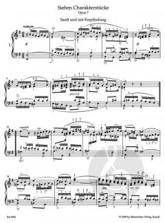 Sieben Charakterstücke op. 7 / Sechs Kinderstücke op. 72 von Felix Mendelssohn Bartholdy 