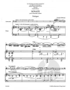 Sonate pour violoncelle et piano von Claude Debussy im Alle Noten Shop kaufen