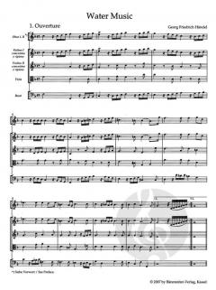 Wassermusik HWV 348-350 von Georg Friedrich Händel 
