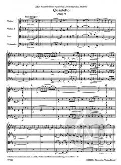 Streichquartette op. 74, 95 von Ludwig van Beethoven im Alle Noten Shop kaufen