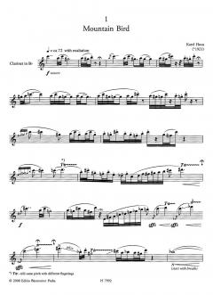 Three Studies For Solo Clarinet von Karel Husa 