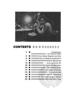 And Justice For All Drum Edition (Lars Ulrich) 