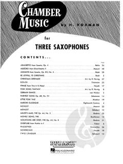 Chamber Music Series for 3 Saxophones 