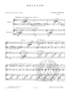 Pour le piano 4 mains von Claude Debussy für Klavier vierhändig im Alle Noten Shop kaufen (Partitur)