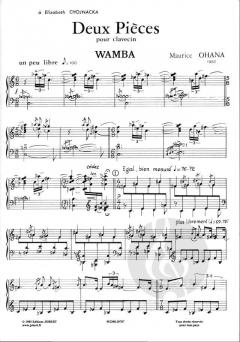 2 Pièces pour clavecin (Maurice Ohana) 