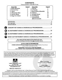 Aebersold Vol.73 Stolen Moments von Oliver Nelson 