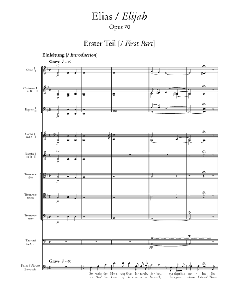 Elias (op. 70) MWV A 25 von Felix Mendelssohn Bartholdy 