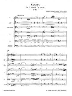 Flötenkonzert D-dur KV 314 (285d) von Wolfgang Amadeus Mozart 