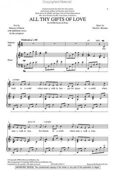 All Thy Gifts Of Love (David L. Brunner) 