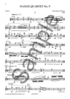 Naxos Quartet No. 9 von Peter Maxwell Davies 