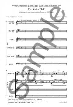 The Stolen Child (Six Solo Voices And SATB Chorus) (Eric Whitacre) 