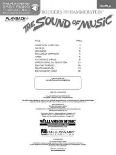 Easy Piano Play-Along Vol. 27: The Sound Of Music von Richard Rodgers 