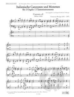 Italienische Canzonen und Motetten für 2 Orgeln im Alle Noten Shop kaufen