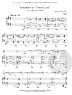 Reflections On 'Ground Zero' op. 52c von Martin Christoph Redel 