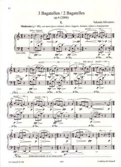Bagatellen op. 1-5 von Valentin Silvestrov 