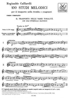 100 Studi Melodici von R. Caffarelli 