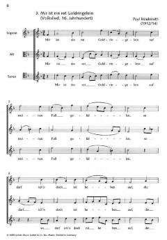 Drei Volkslieder von Paul Hindemith 