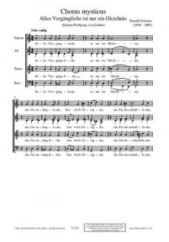Chorus mysticus GeWV 47 von Harald Genzmer 
