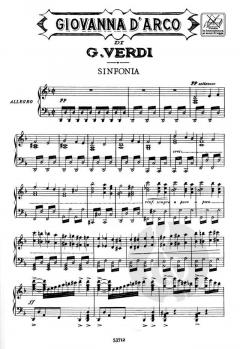 Giovanna D Arco Opera Completa Per Canto e Pianoforte von Giuseppe Verdi 