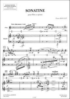 Sonatine pour Flute et Piano von Pierre Boulez 