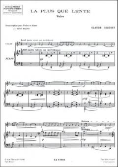Plus Que Lente von Claude Debussy 