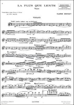 Plus Que Lente von Claude Debussy 