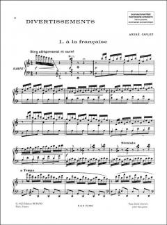 Divertissement a la Francaise von André Caplet 