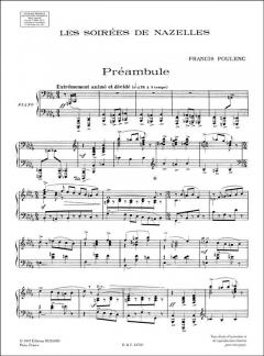 Soirees De Nazelles Piano von Francis Poulenc 