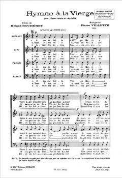 Hymne A La Vierge (Pierre Villette) 