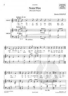 Notre Pere op. 14 von Maurice Durufle 