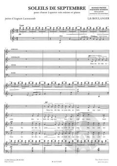 Soleils de Septembre (Lili Boulanger) 