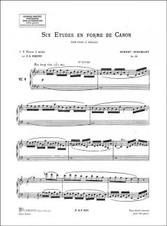 6 Etudes en forme de Canon op. 56 von Robert Schumann 