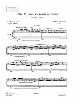 6 Etudes en forme de Canon op. 56 von Robert Schumann 