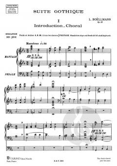 Suite Gothique Orgue von Leon Boellmann 
